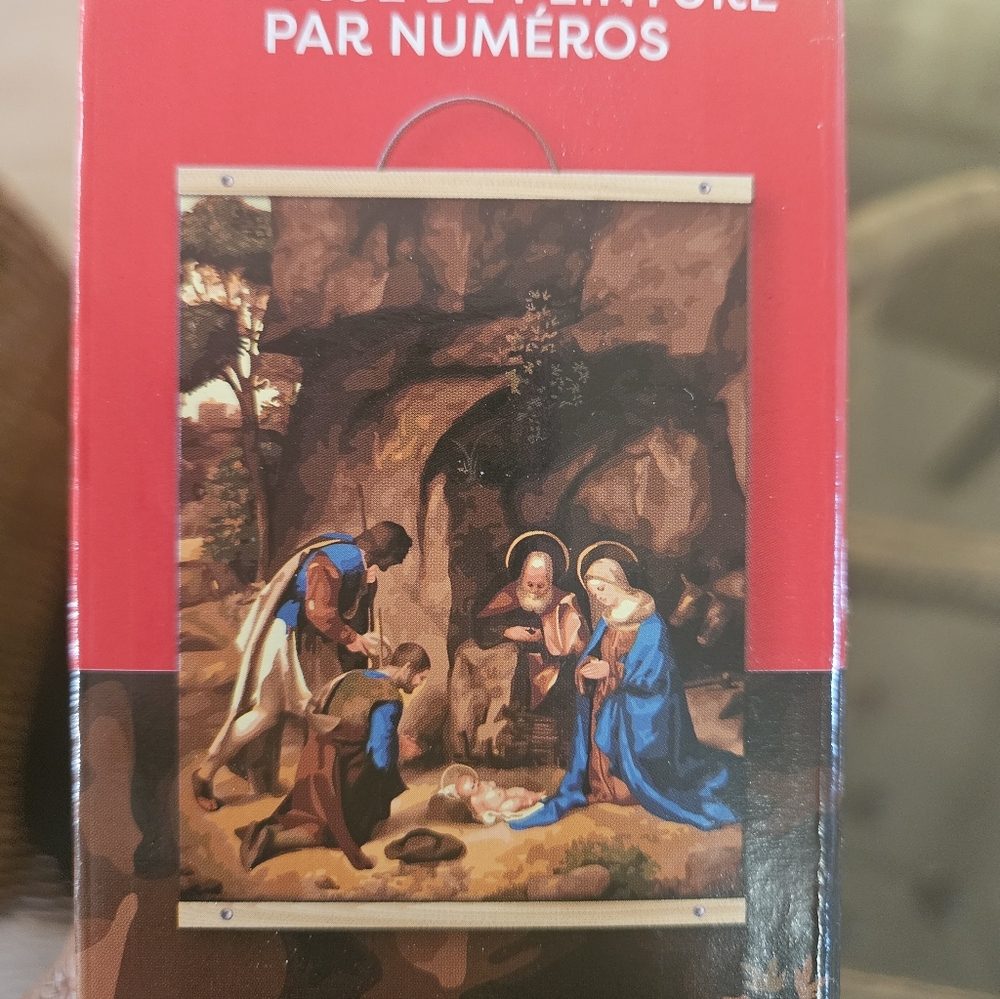 ARTIST'S LOFT baby of Bethlehem Paint By Number Kit 16x20" NEW IN BOX - Picture 5 of 6